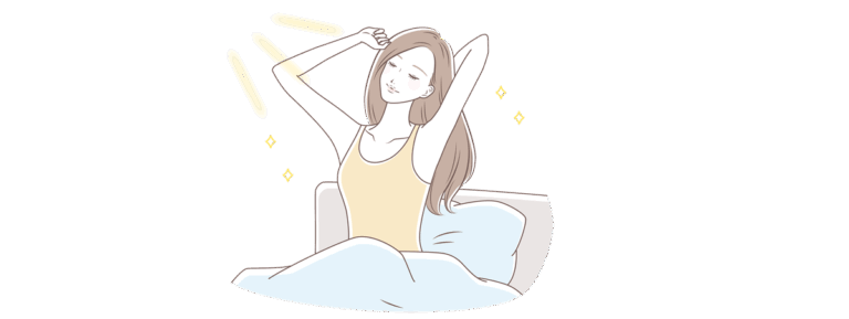 ホテルに宿泊する女性のイラスト（ATAYCブログ用）