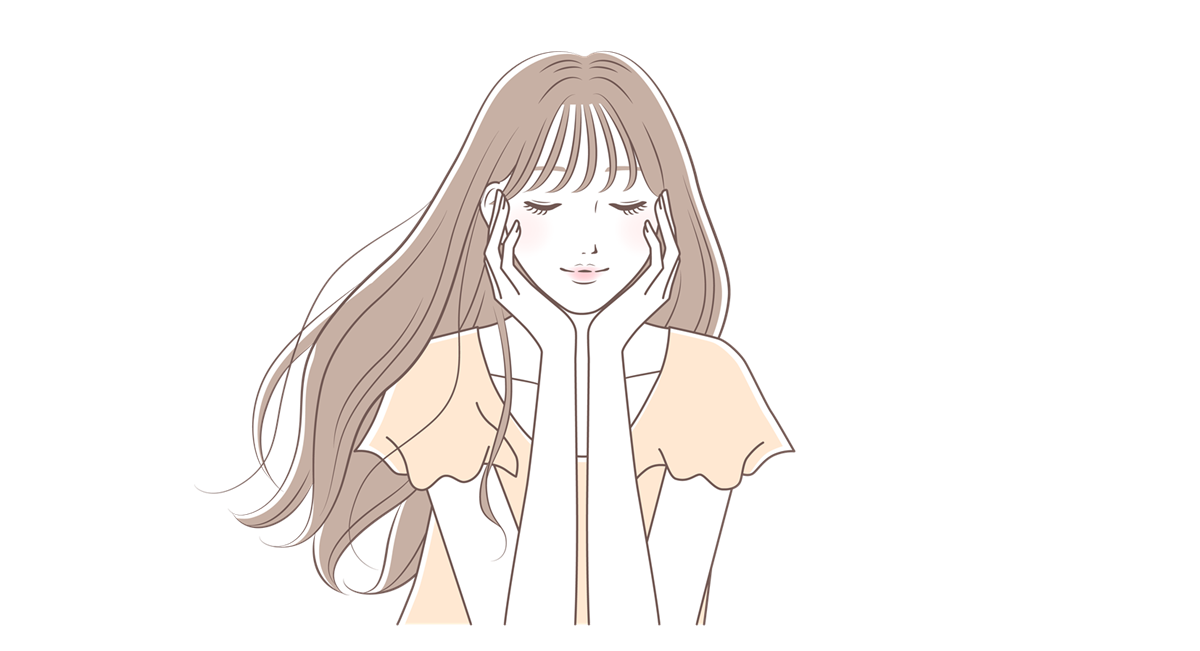 自分の未来を信じて挑戦する姿を瞑想している女性のイラスト（ATAYCブログ用）